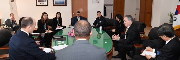DTSA officials meeting with international partners